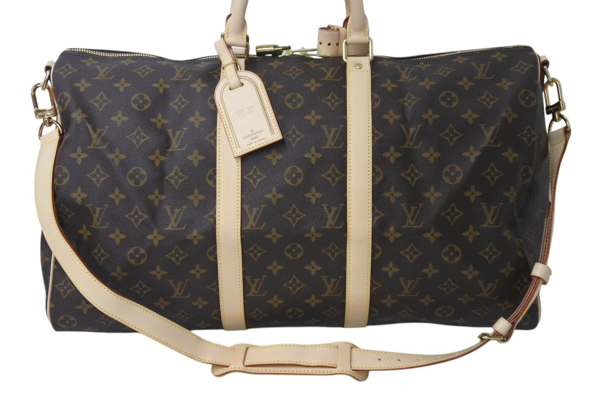 極美品 LOUIS VUITTON ルイヴィトン キーポルバンドリエール50