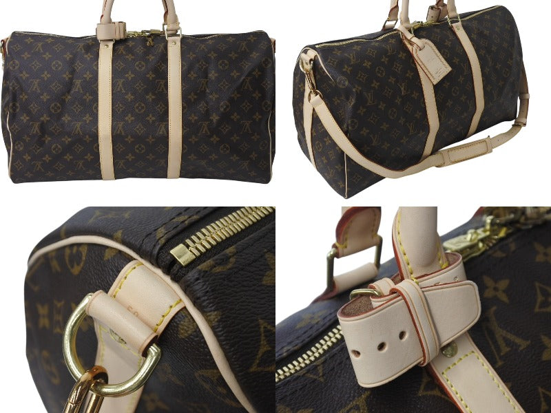 極美品 LOUIS VUITTON ルイヴィトン キーポルバンドリエール50
