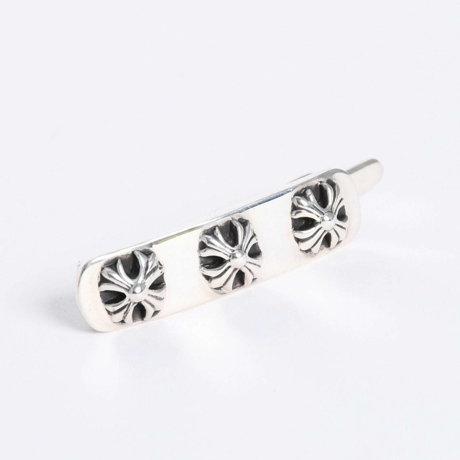 クロムハーツ バレッタ（週末価格） 極美品 CHROME HEARTS クロムハーツ HAIR BARRETTE 3 CROSS ヘア