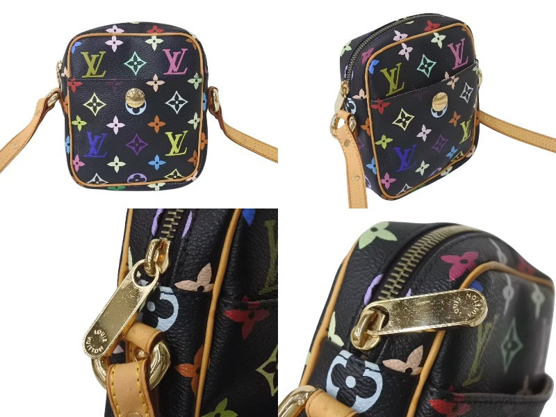 Louis Vuitton ルイヴィトン　黒マルチカラー ショルダーバッグ村上隆 LOUIS VUITTON ルイヴィトン モノグラムマルチカラー リフト