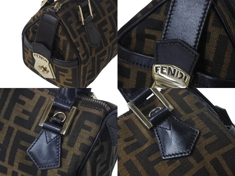 ほぼ未使用、ヴィンテージ美品★フェンディ　Fendi ハンドバッグ　希少 FENDI フェンディ ズッカ柄 ミニハンドバッグ ボストンバッグ型 2288