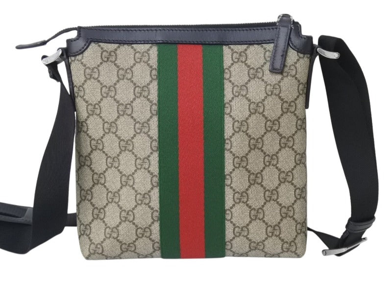 GUCCI グッチ ショルダーバッグ GGスプリーム フラットメッセンジャー