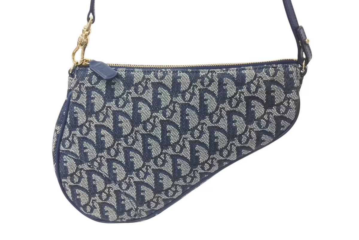 極美品 Christian Dior クリスチャンディオール トロッター サドル