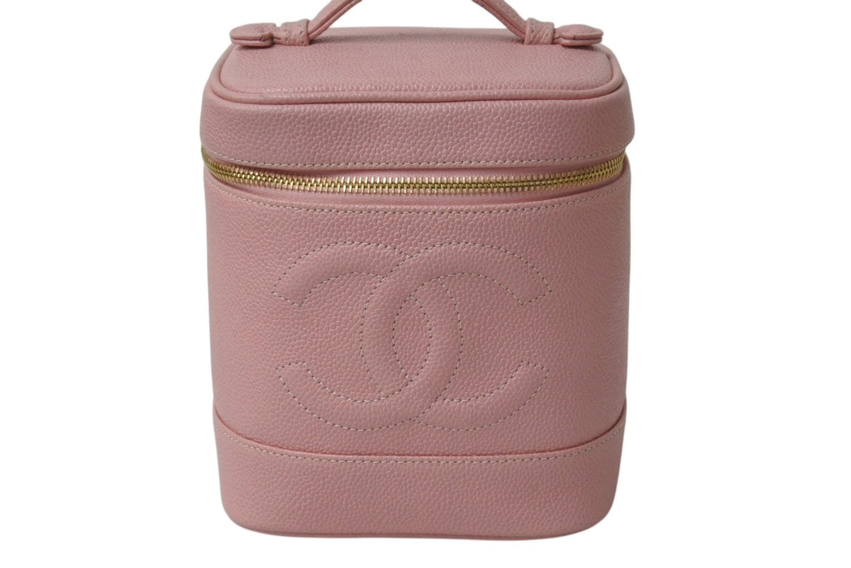シャネル　展示品美品　バニティバッグ　ヴァニティ　キャビアピンク CHANEL シャネル 展示品美品 バニティバッグ ヴァニティ キャビアピンク