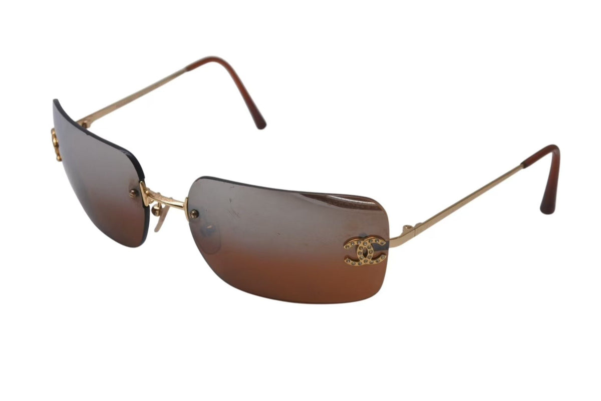 CHANEL サングラス 4017-D リムレス グラデーション ブルー シャネル サングラス 4017-D c.124/55 CHANEL メガネ 62□17 120