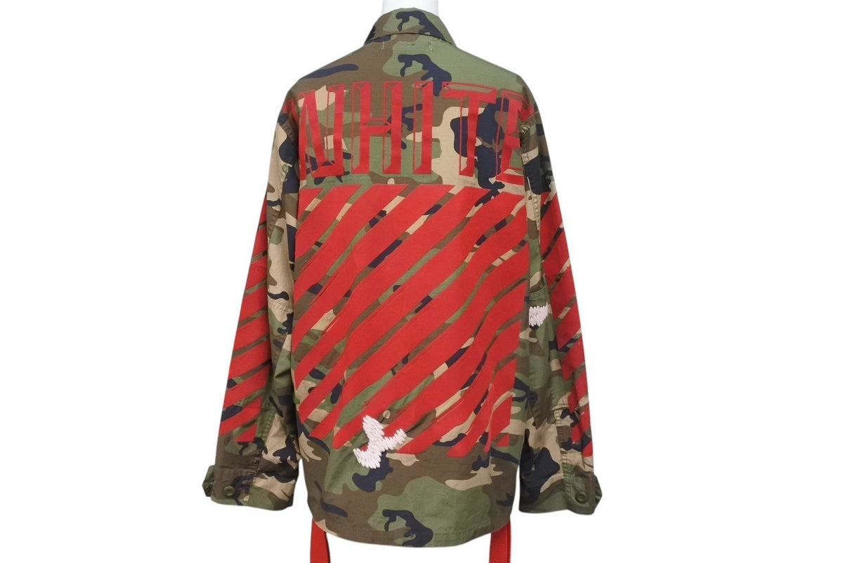 OFF WHITE オフホワイト 15AW バックアローカモ柄ミリタリージャケット