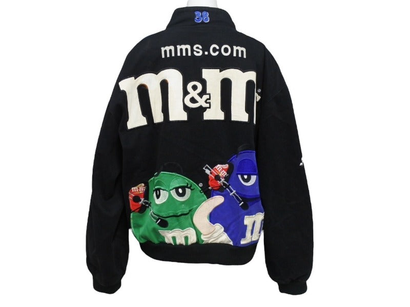 JH DESIGN スタジャン M＆M's ロゴ ワッペン コットン レーシング