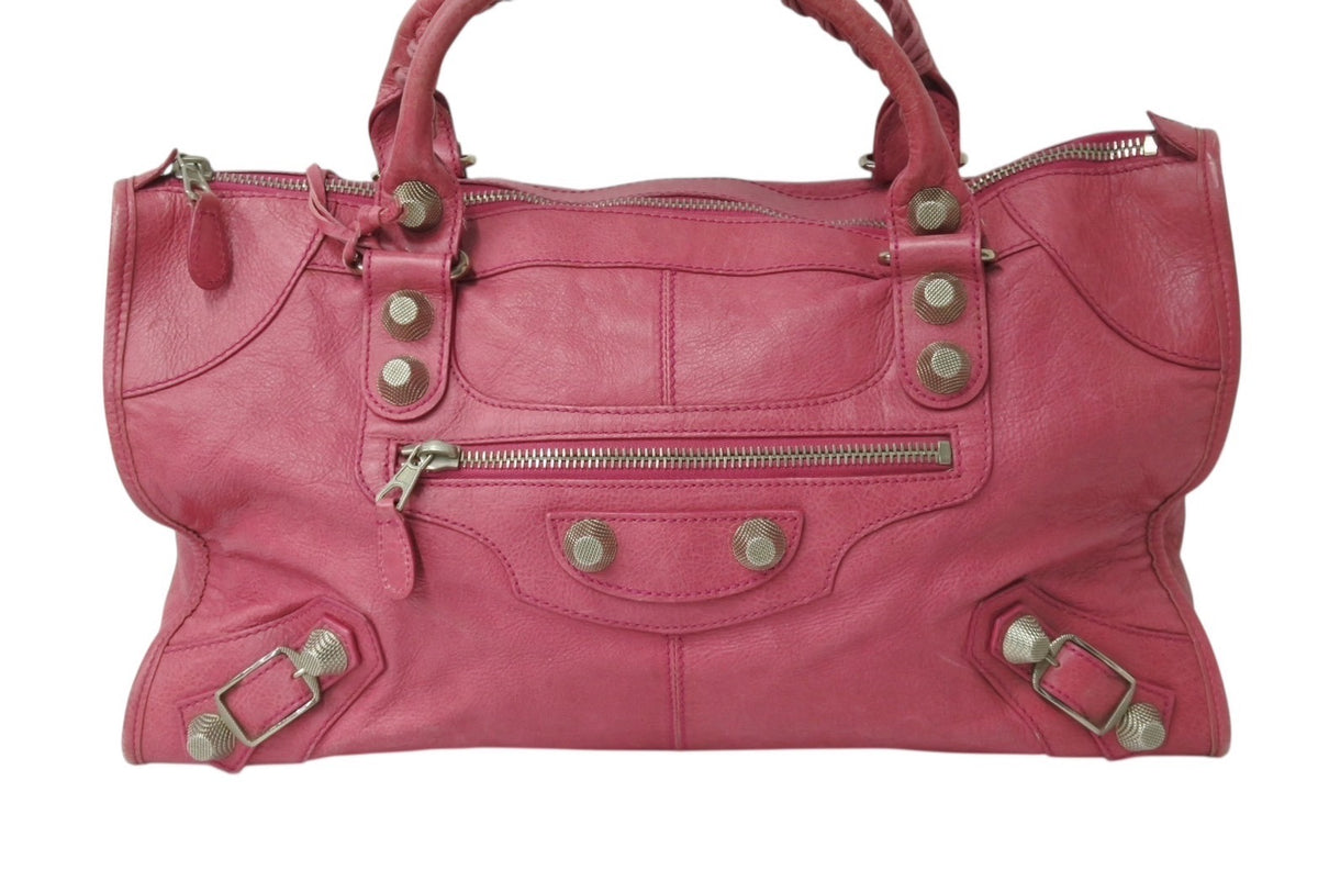 BALENCIAGA バレンシアガ ジャイアント ワーク ハンドバッグ ピンク