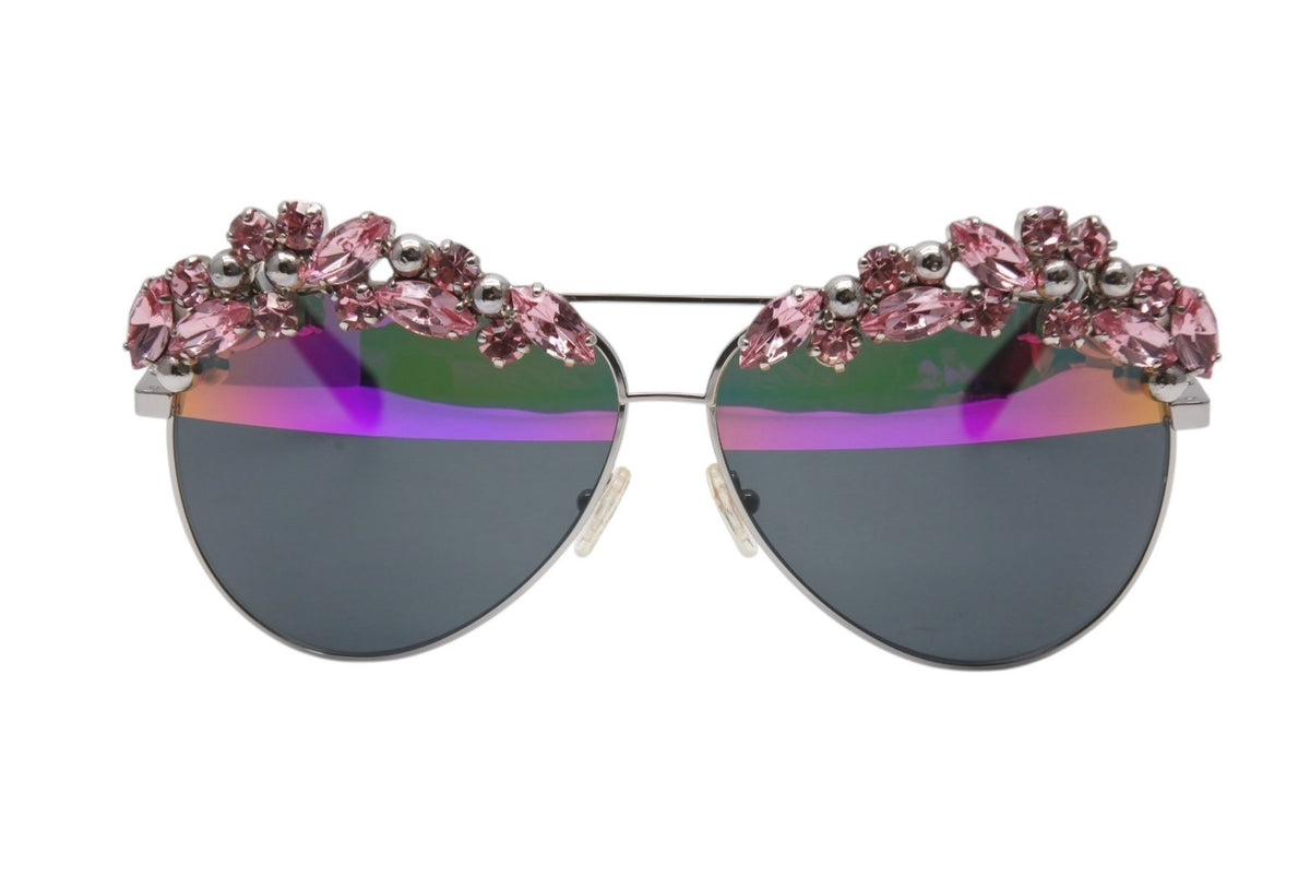 PHILIPP PLEIN フィリッププレイン サングラス サンシャインコレクション WES0021 アセテート モネル ピンク シルバー 美品 中古 4b003854 PHILIPP PLEIN フィリッププレイン サングラス サンシャイン