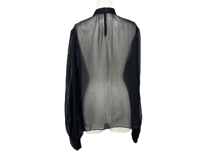 【新品】DOLCE&GABBANA シアーフローラル シルク100%ブラウス 新品未使用 DOLCE&GABBANA ドルチェ アンド ガッバーナ ブラウス