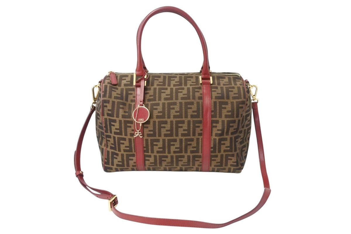【FENDI】2wayバッグ　ハンドバッグ　ズッカ柄　FF金具　キャンバス 楽天市場】【美品】 フェンディ FENDI ズッカ柄 ハンド バッグ