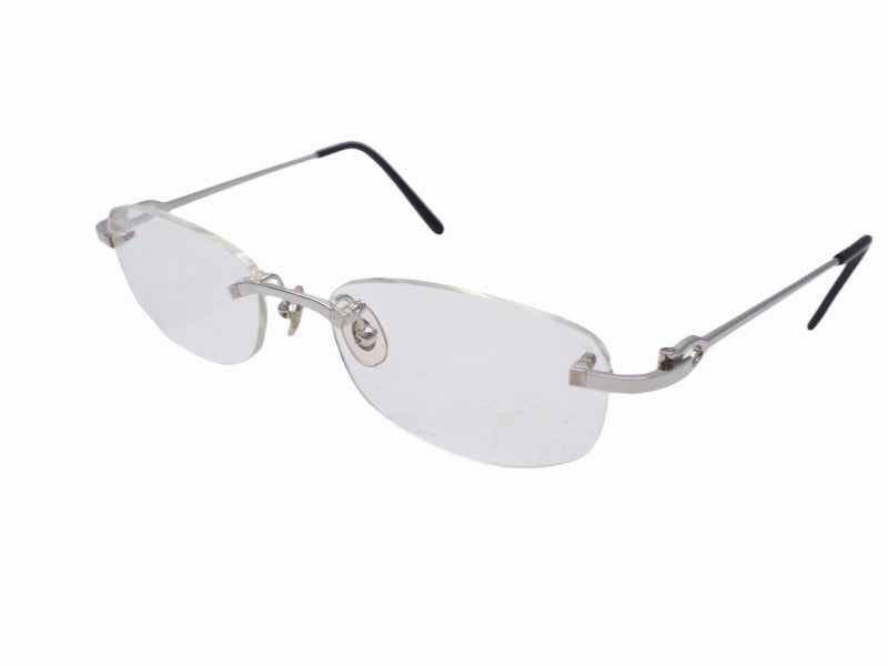 極美品 CARTIER カルティエ メガネ リムレス ブラック サングラス