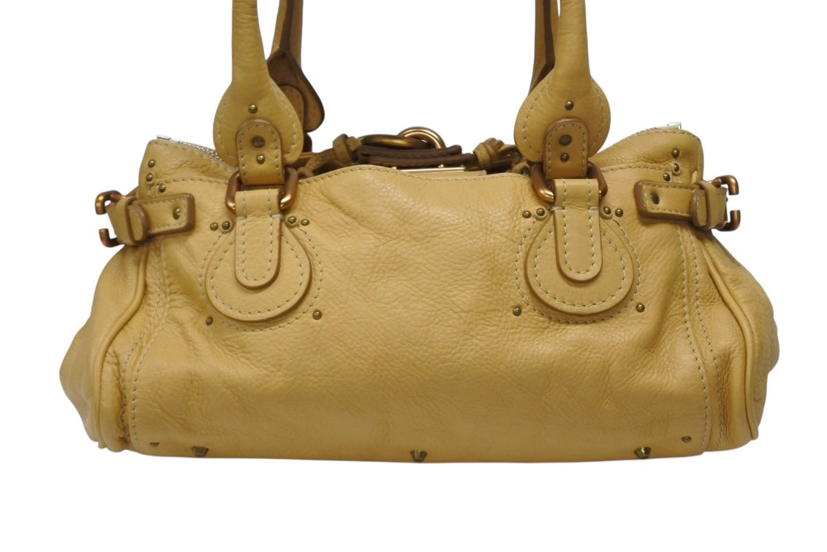 美品　クロエ　パディントン　ハンドバッグ　トートバッグ　レザー　y2k　ベージュ クロエ CHLOE ミニパディントン ショルダーバッグ トートバッグ