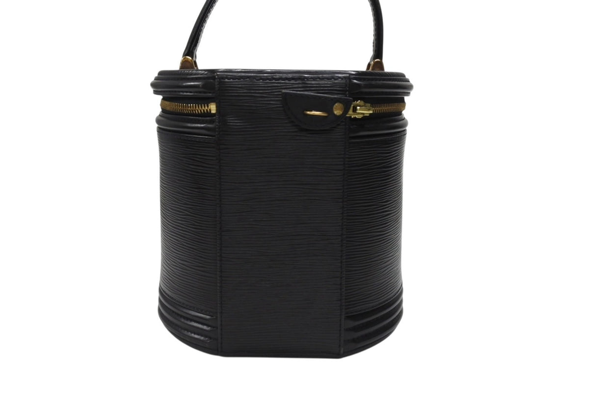 LOUIS VUITTON カンヌ バニティ ノワール ハンドバッグ エピレザー LOUIS VUITTON ルイヴィトン カンヌ エピ ノワール ハンドバッグ
