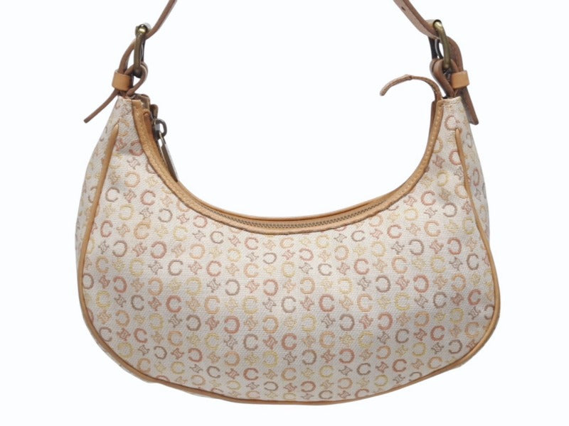 セリーヌ マカダム柄 ハンドバッグ ワンショルダー ワンハンドル キャンバス CELINE（セリーヌ） マカダム柄 ハンドバッグ ショルダーバッグ