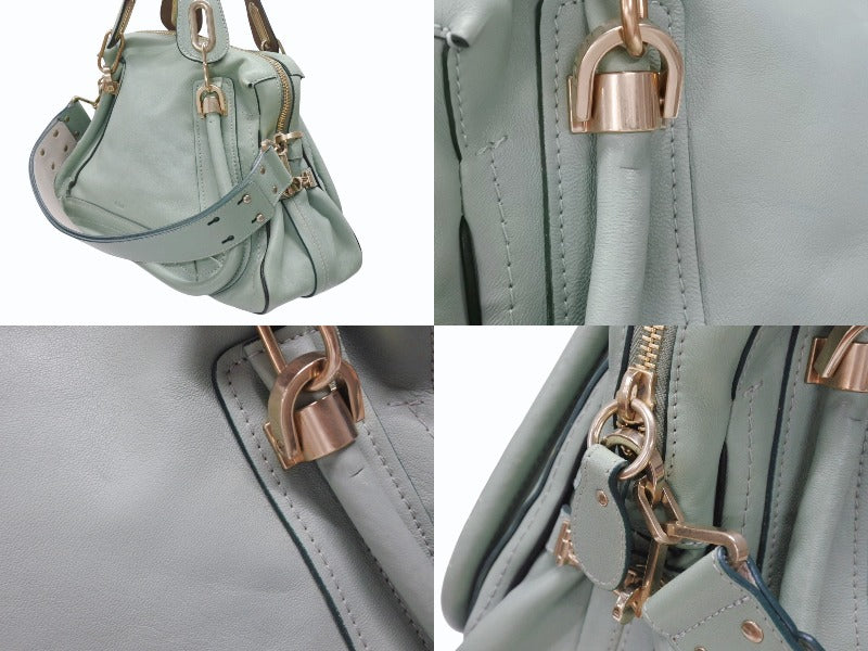 正規品 クロエ レザー ハンドバッグ ヴィンテージ カーキ アンティーク 正規品 クロエ レザー ハンドバッグ ヴィンテージ カーキ アンティーク