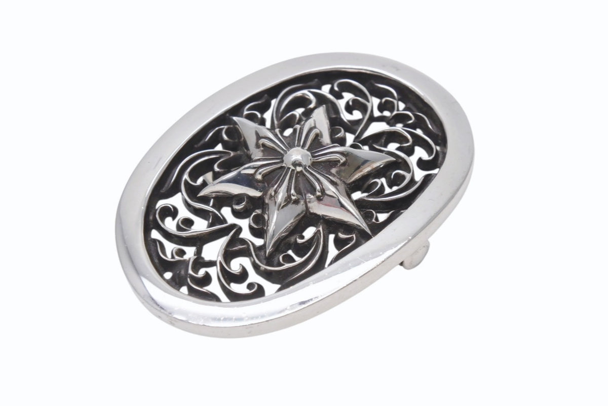 極美品 CHROME HEARTS クロムハーツ BUCKLE CLASSIC OVAL STAR