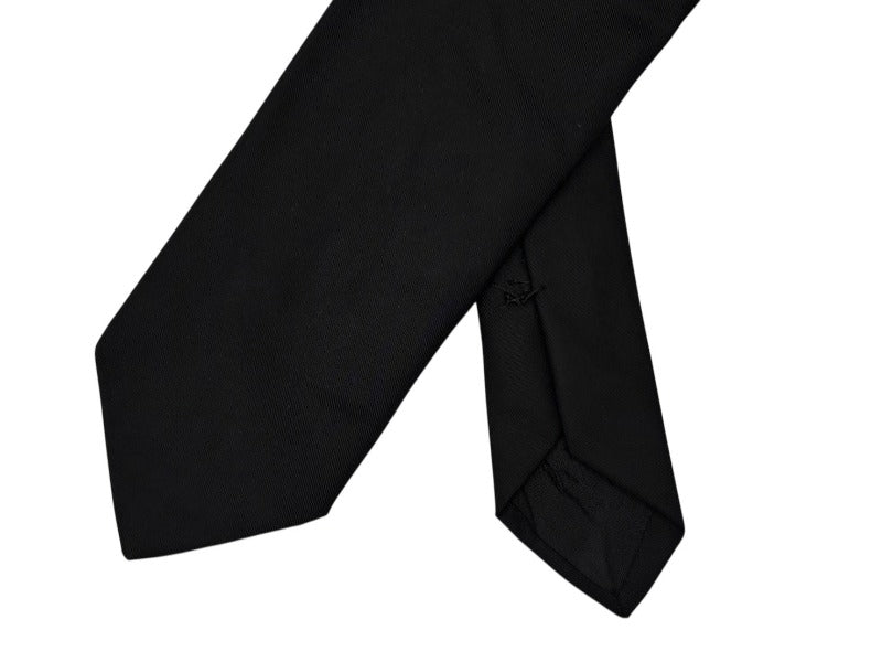 極美品 PRADA プラダ ネクタイ ナイロン トライアングル ロゴ ブラック