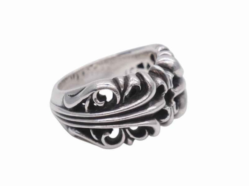 極美品 CHROME HEARTS クロムハーツ K&T フローラルリング サイズ16号