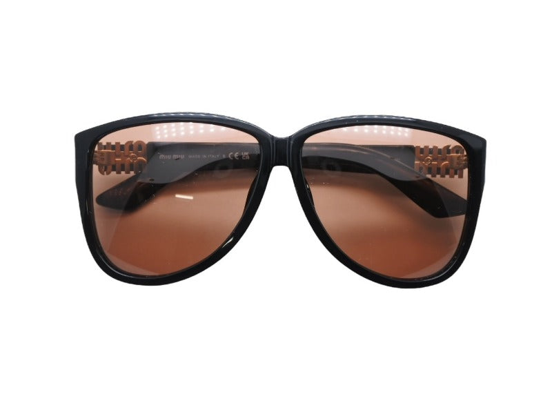 極美品 MIUMIU ミュウミュウ サングラス サイズ61□12 140 ブラック