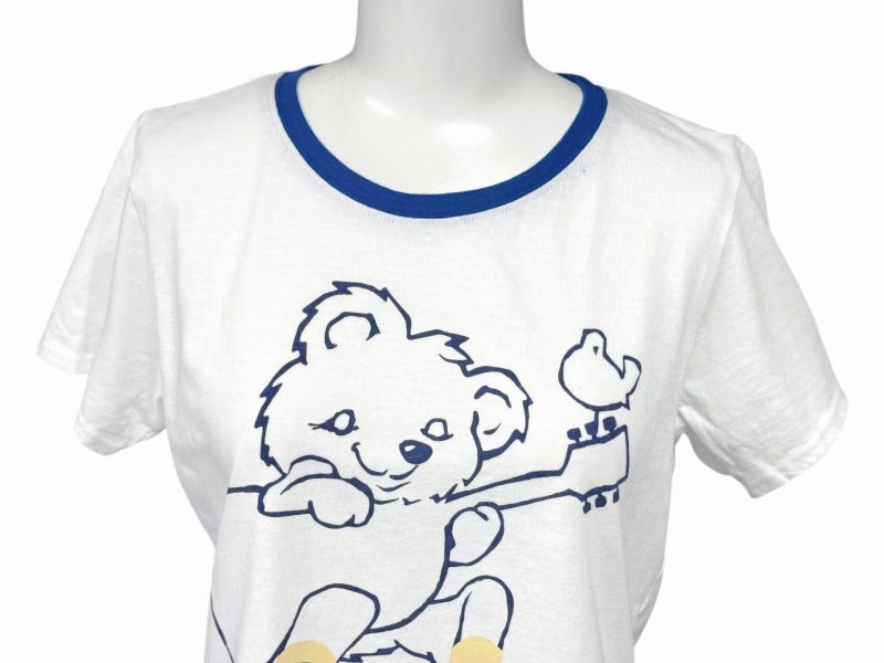 新品未使用 KAPITAL キャピタル 20/-天竺 クロップドT (リトルベア&amp;ハーモニーpt) Tシャツ K2506SC230 イエロー サイズ1 中古 4b007541 KAPITAL - 新品未使用 KAPITAL キャピタル 20/-天竺 クロップドT