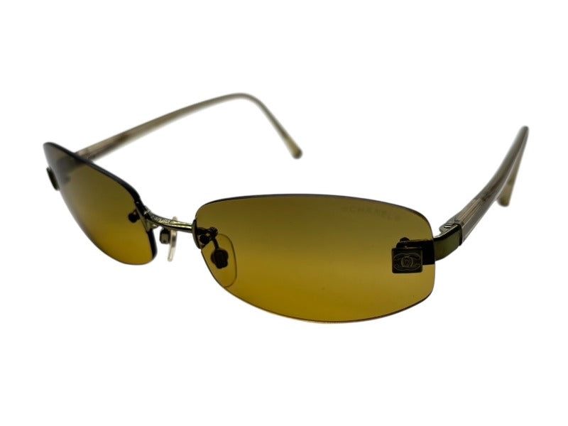 美品 CHANEL ココマーク サングラス リムレス 00s Y2K シャネル 極美品 CHANEL シャネル リムレス サングラス ココマーク イタリア製
