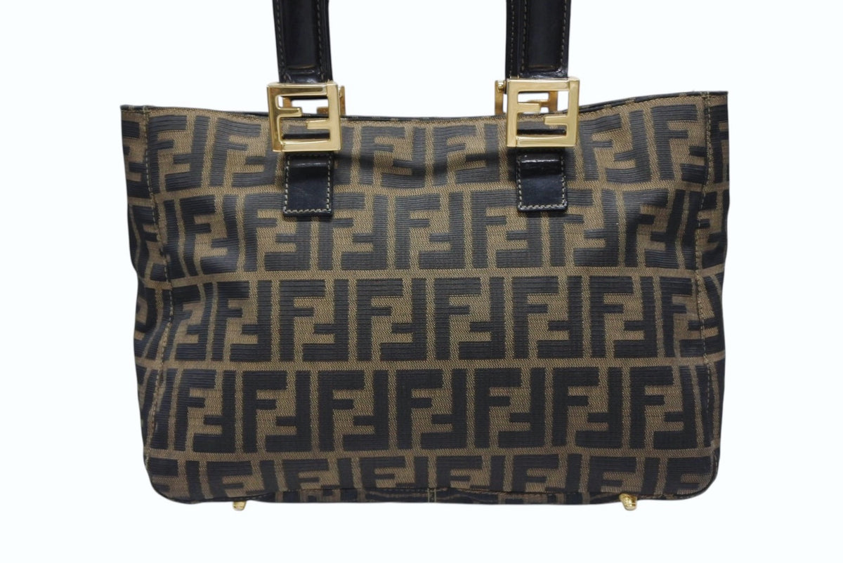 FENDI フェンディ ハンドバッグ トートバッグ ズッカ柄 キャンバス