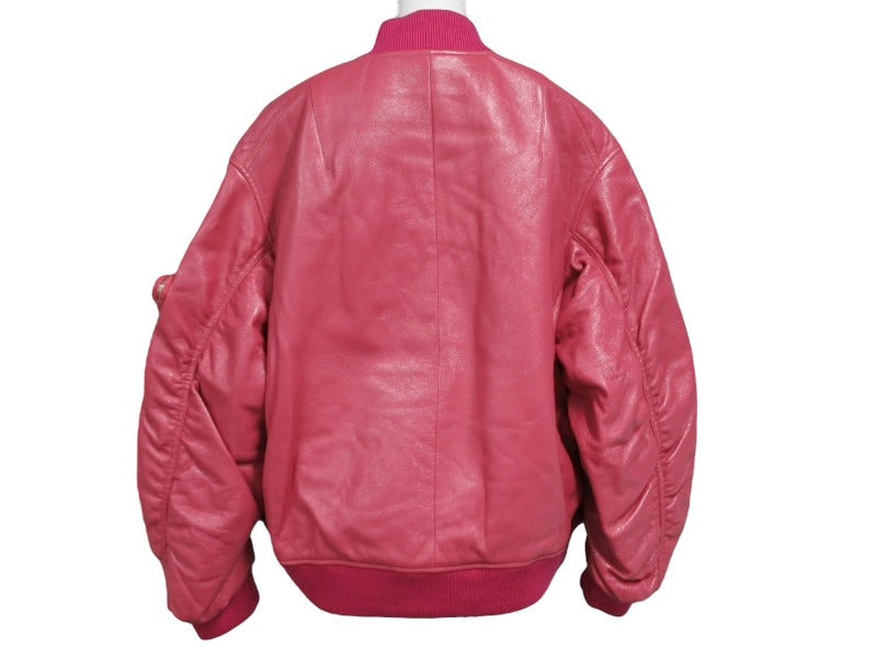 新品未使用 PRADA プラダ 21AW Oversized Nappa Leather Bomber Jacket