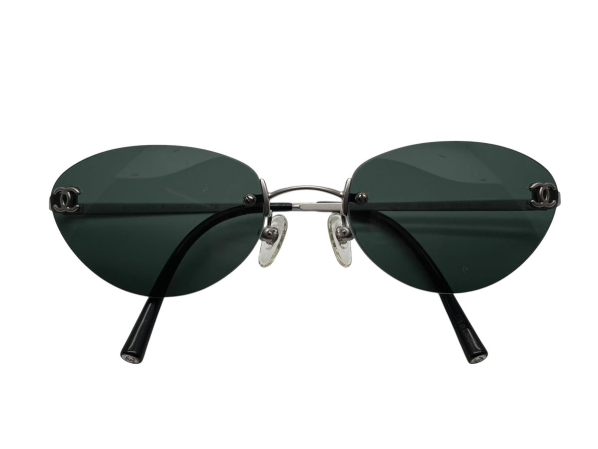 CHANEL シャネル サングラス 眼鏡 ココマーク リムレス 4003 極美品 CHANEL シャネル リムレス サングラス メガネ ココマーク 4003