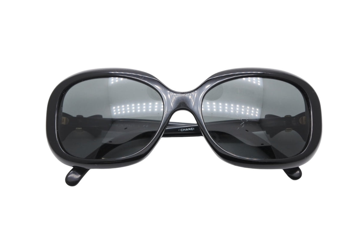 【美品】CHANEL リボンモチーフ サングラス リボン付きの2WAY☆【CHANEL】キャッツアイサングラス (CHANEL