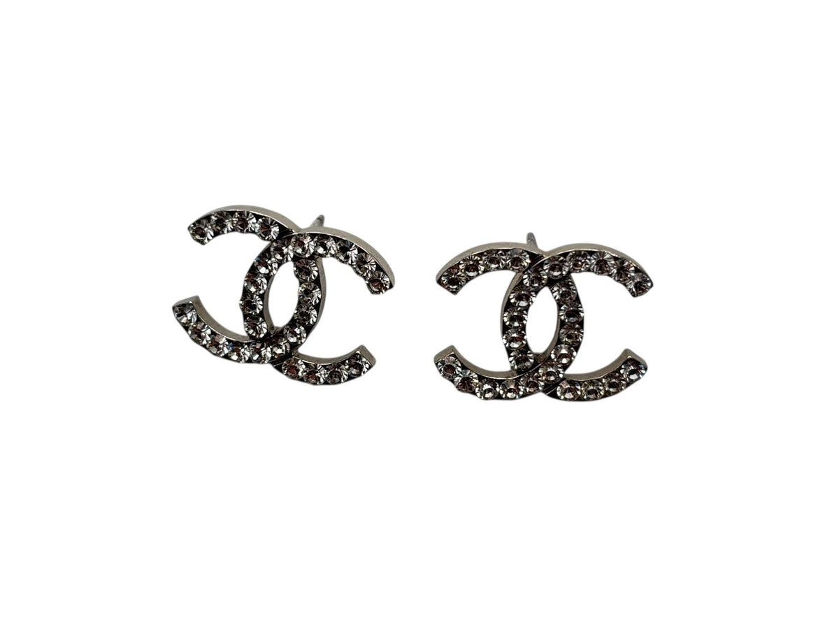 CHANEL シャネル ココマーク ピアス 重量約4g 02P刻印 ラインストーン