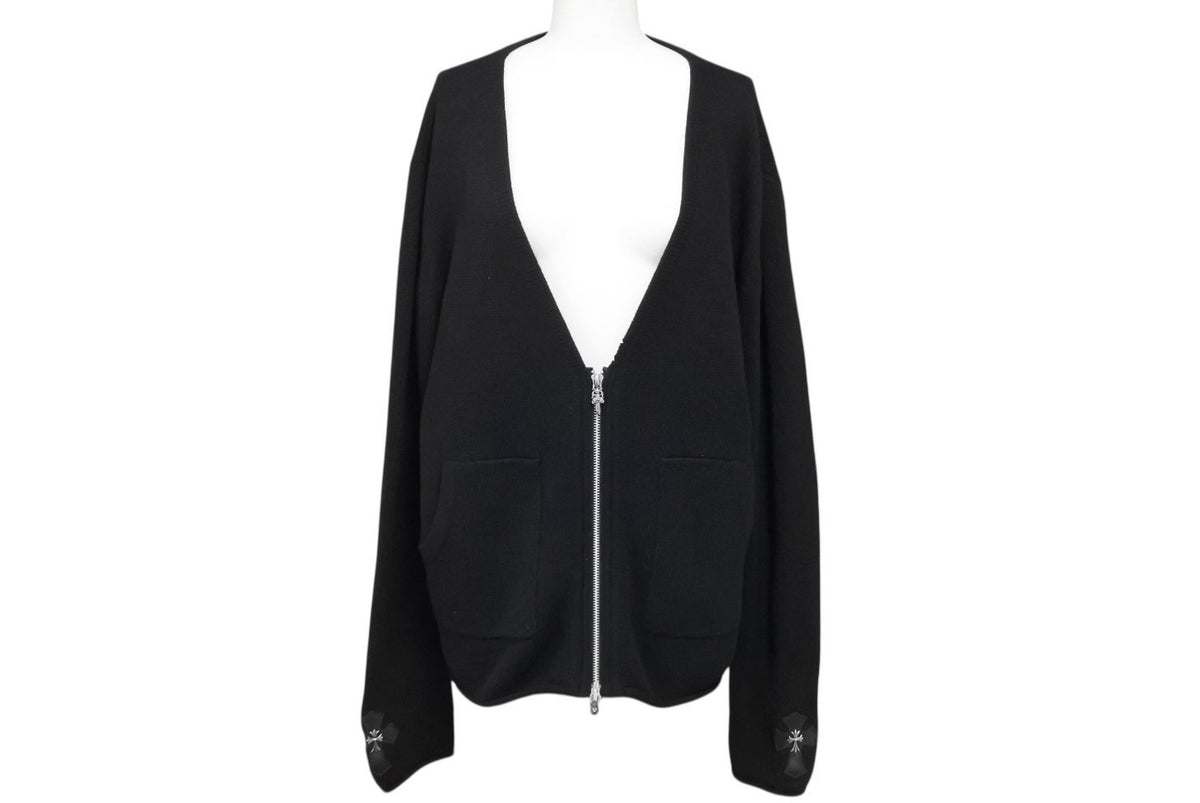 CHROME HEARTS ダガージップ ニットベスト カシミヤ100 Mサイズ CHROME HEARTS ダガージップ ニットベスト カシミヤ100 Mサイズ CHROME