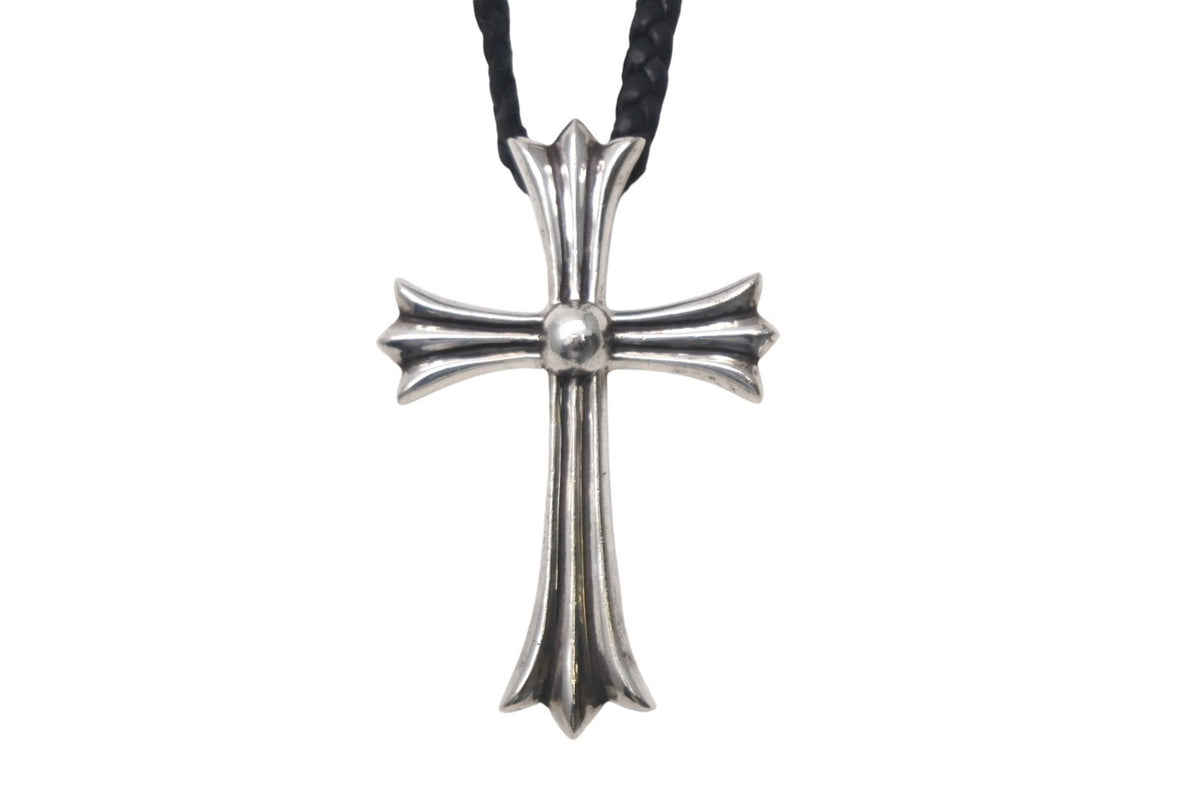 CHROME HEARTS クロムハーツ ラージCHクロス Wボロチップ ネックレス