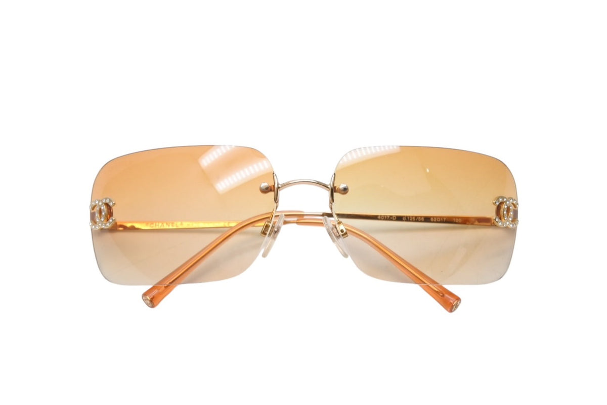 CHANEL シャネル リムレス サングラス 4017-D c.125/56 サイズ62□17