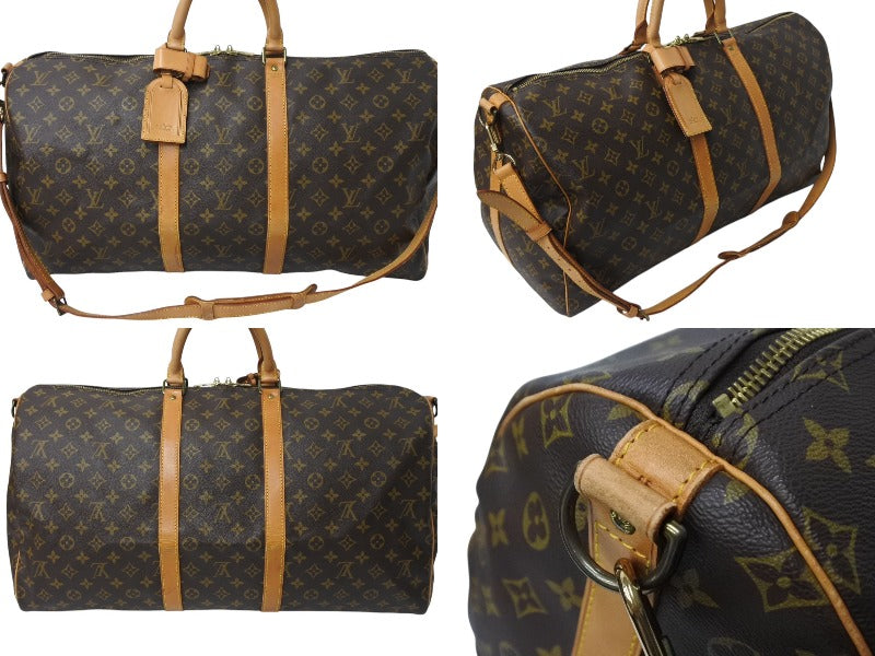 LOUIS VUITTON ルイヴィトン モノグラム キーポル55 ボストンバッグ M41414 ブラウン ロゴ ゴールド金具 美品 中古  4c070188 – Casanova Vintage