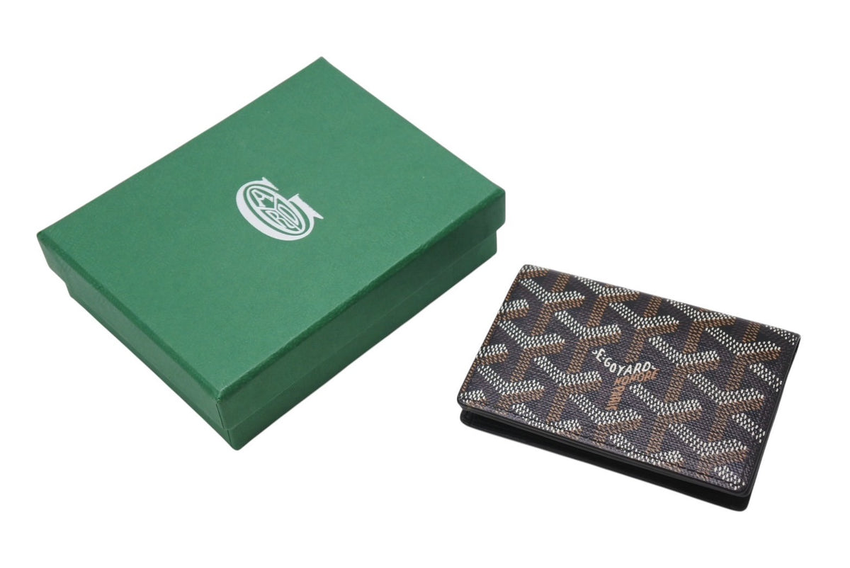 新品未使用 GOYARD ゴヤール カードケース マルゼルブ ブラウン ブラック ゴヤールディンキャンバス ヴォーゼルカーフスキン 中古  4c070435 – Casanova Vintage