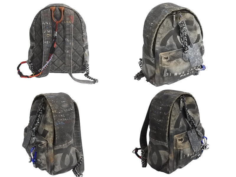 極美品 CHANEL シャネル グラフィティ アクト2 バックパック リュック