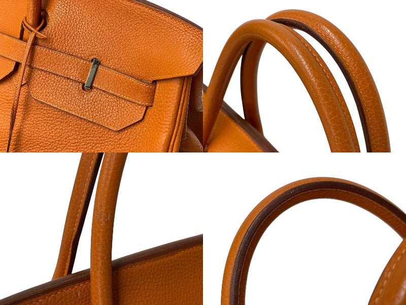 HERMES エルメス BIRKIN バーキン55 ハンドバッグ トゴ オレンジ
