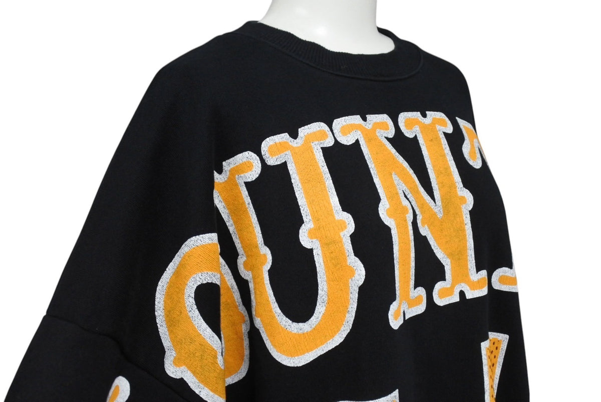 KAPITAL キャピタル スウェット プリント オレンジ ブラック サイズF