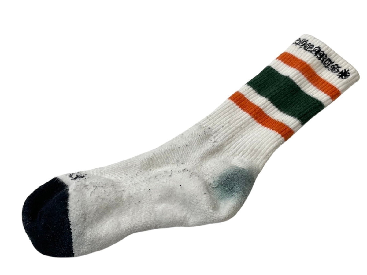 CHROME HEARTS クロムハーツ 靴下 ソックス ロゴ刺繍 オレンジ