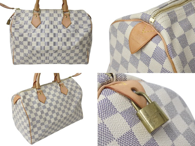 極美品 LOUIS VUITTON ルイヴィトン スピーディ35 ダミエ アズール