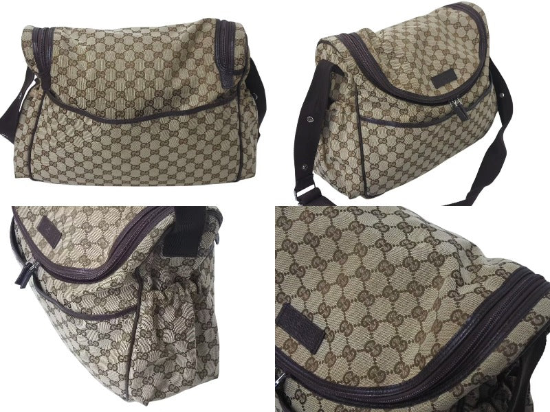 GUCCI グッチ マザーズバッグ ショルダーバッグ 123326 GGキャンバス