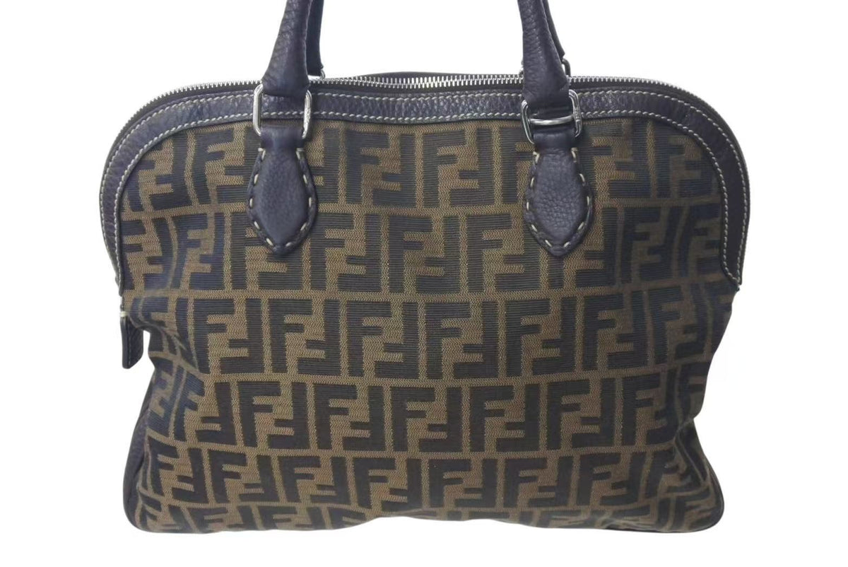 FENDI フェンディ ロゴパターン ハンドバッグ ヴィンテージ ズッカ柄 FENDI フェンディ ズッカ柄 ハンドバッグ トートバッグ イタリア製