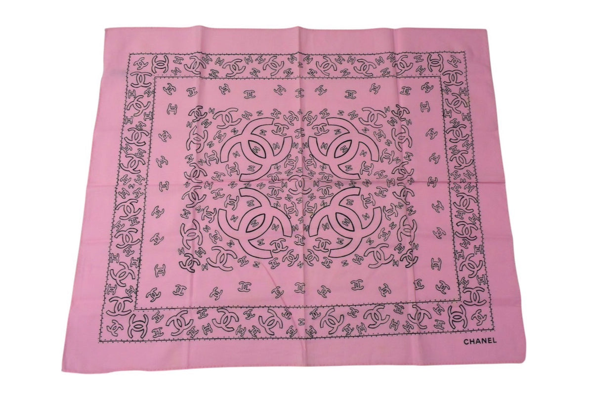 CHANEL シャネル スカーフ バンダナ柄 ココマーク ペイズリー ハンカチ