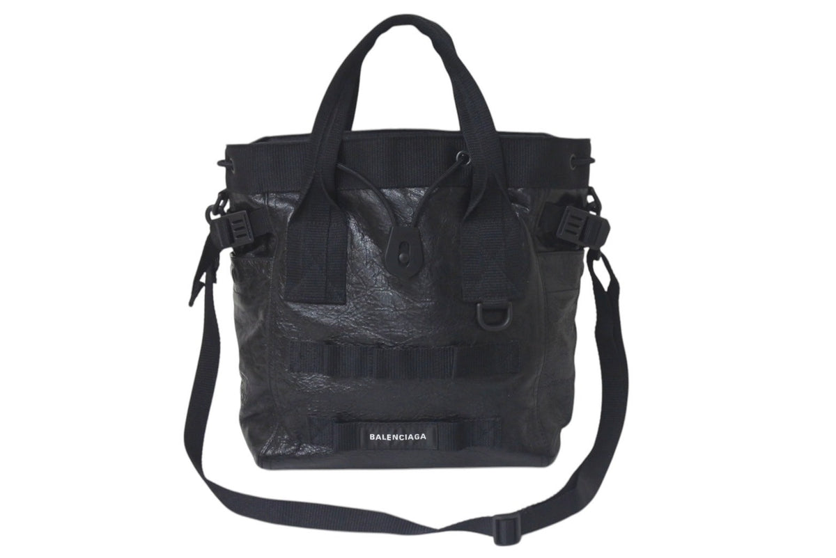 極美品 BALENCIAGA バレンシアガ ARMY SMALL TOTE アーミースモール