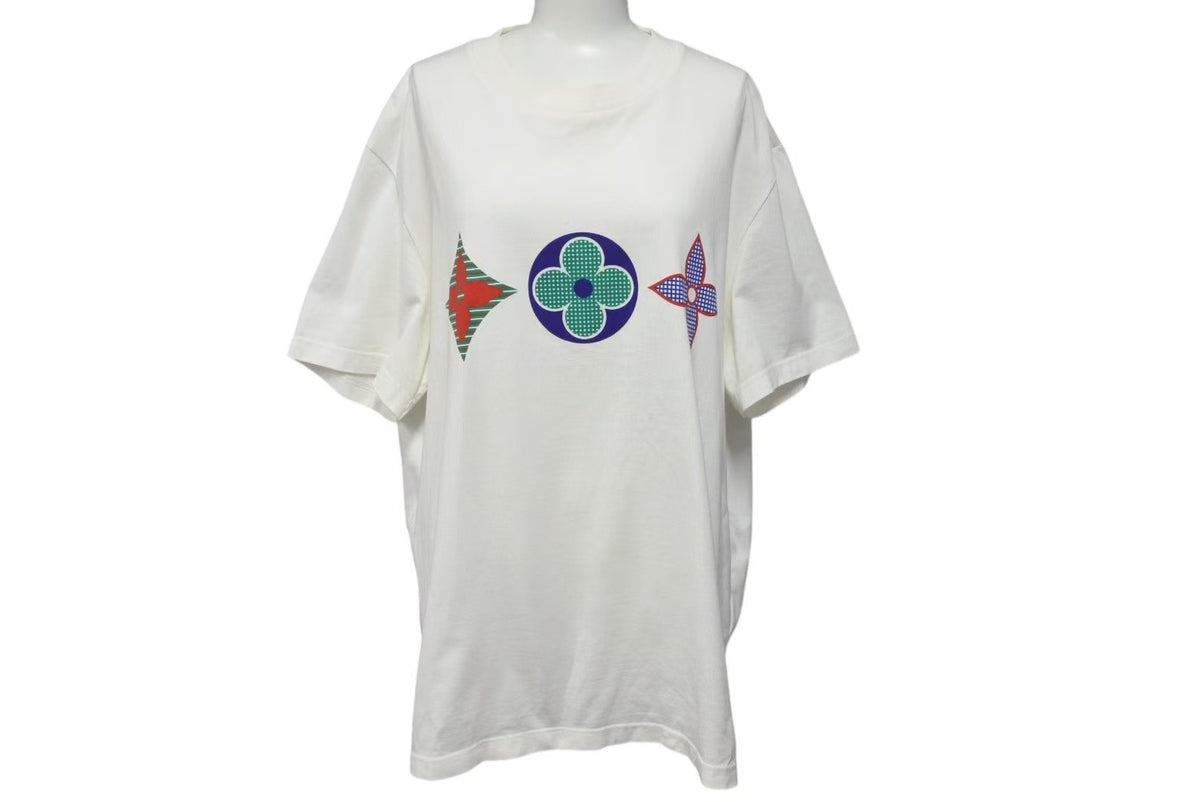 【美品】ヴィトン コットン Tシャツ RW202W レトロモノグラム ヴィトン コットン Tシャツ RW202W レトロモノグラム