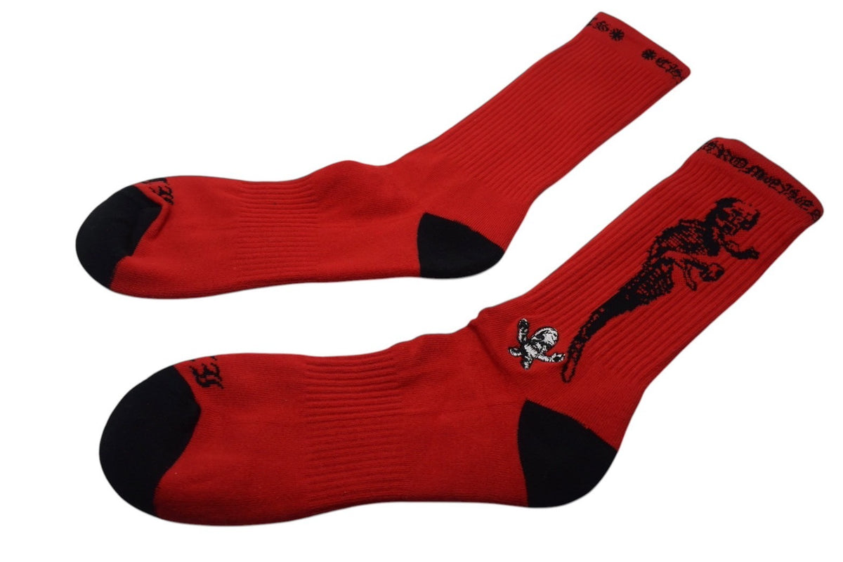 【新品未使用】【赤のみ】クロムハーツ　靴下 新品未使用 CHROME HEARTS クロムハーツ 靴下 マッティボーイ