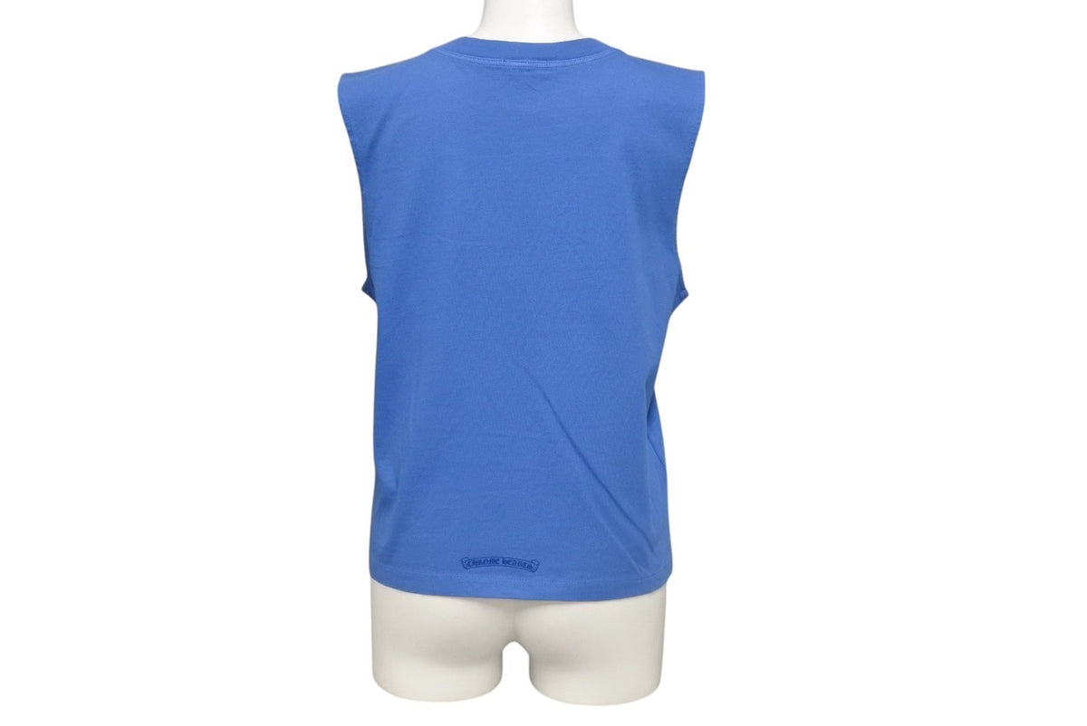 クロムハーツ CHROME HEARTS  ノースリーブ 新品未使用 CHROME HEARTS クロムハーツ ロゴ刺繍 タンクトップ