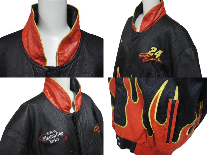 Jeff Hamilton ジェフハミルトン \" レーシングジャケット \" JEFF HAMILTON ジェフハミルトン ジャケット レーシング ブラック