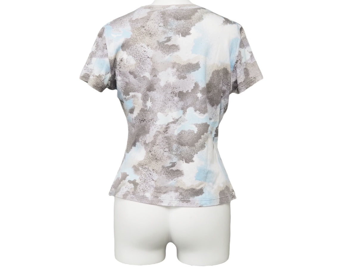 ディオール ガリアーノ期 KAOS コットン グラフィックプリント 半袖Ｔシャツ トップス 4P16155205 グレー 46【中古】 Christian Dior - Christian Dior Tシャツ ガリアーノ デニムロゴ